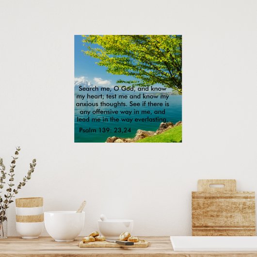 詩編139時23～24分 ポスター (キッチン)