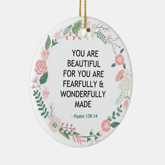 詩編139美しい セラミックオーナメント (右)