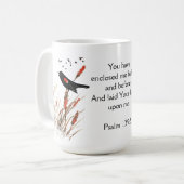 詩編139聖書聖なる書物、 経典You Answer Blackbird コーヒーマグカップ (正面左)