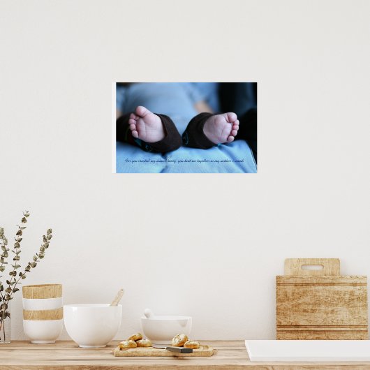 詩編139:13 ポスター (キッチン)