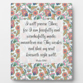 詩編139:14プラーク フォトプラーク (正面)