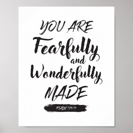 詩編139 14ポスタープリント ポスター (正面)