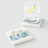 詩編139:14恐ろしく、素晴らしく作られた ストーンコースター (横)