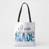 詩編139:14恐ろしく、素晴らしく作られた トートバッグ (正面)