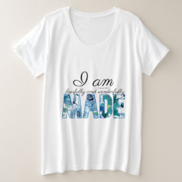 詩編139:14恐ろしく、素晴らしく作られた プラスサイズTシャツ