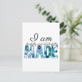 詩編139:14恐ろしく、素晴らしく作られた ポストカード (スタンド正面)