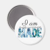 詩編139:14恐ろしく、素晴らしく作られた マグネット (正面/裏面)