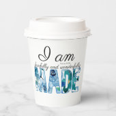 詩編139:14恐ろしく、素晴らしく作られた 紙コップ (正面)