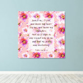 詩編139:23-24キャンバス印刷 キャンバスプリント (インサイチュ (ウッドフロア))