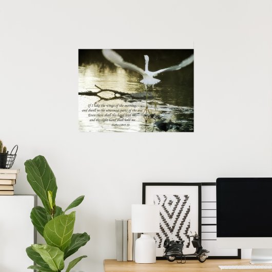 詩編139:9-10 ポスター (ホームオフィス)