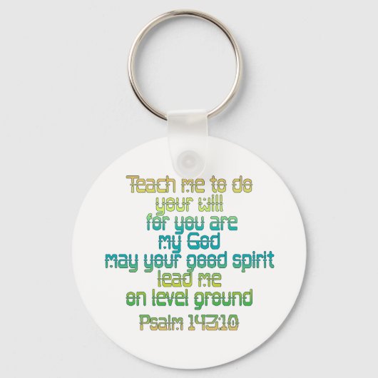 詩編143:10 キーホルダー (正面)