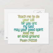 詩編143:10 ポストカード (正面/裏面)