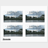 詩編143:8朝に言わせてくれ….. 長方形シール (シート)