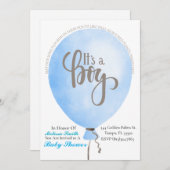 詩編144:12私は男の子の赤ちゃんシャワー招待状 招待状 (正面/裏面)