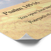 詩編145:16 「手を開け」 ポスター (角)