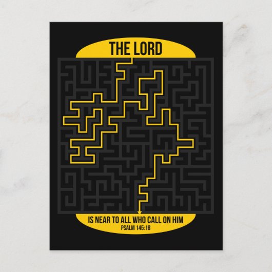 詩編145:18 ポストカード (正面)
