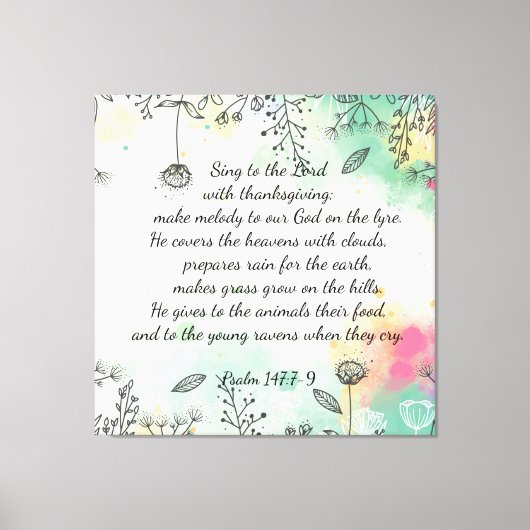 詩編147 キャンバスプリント (正面)