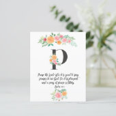 詩編147:1,手紙P,水彩聖なる書物、 経典カード (スタンド正面)