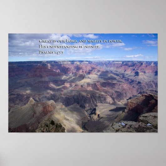 詩編147:5 ポスター (正面)