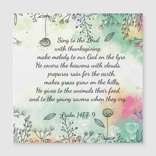 詩編147:7-9 (正面)