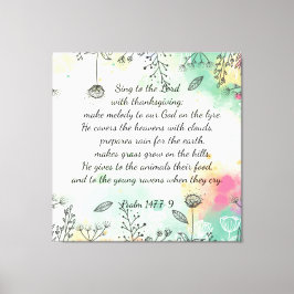 詩編147:7-9 キャンバスプリント