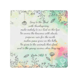 詩編147:7-9 メタルプリント