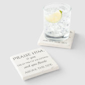 詩編148石コースター4/6 ストーンコースター (横)