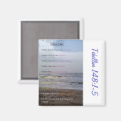 詩編148:1-5聖なる書物、 経典引用文冷蔵庫用マグネット マグネット (正面/裏面)