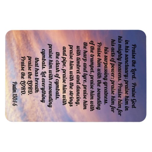 詩編150:1-6 マグネット (横)