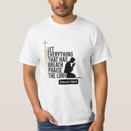 詩編150:6聖なる書物、 経典Tシャツ Tシャツ (正面)