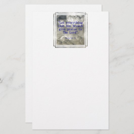 詩編150: 6 便箋 (正面/裏面)