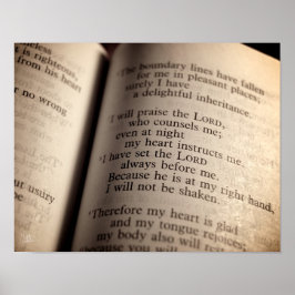 詩編16プリント ポスター