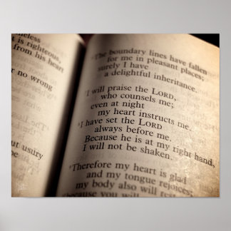 詩編16プリント ポスター