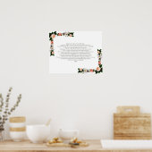 詩編16、聖書の詩、壁の装飾 ポスター (キッチン)