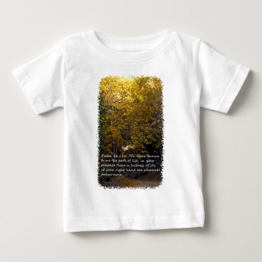 詩編16:11パス ベビーTシャツ (正面)