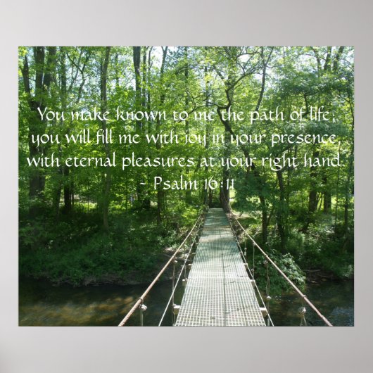 詩編16:11ポスター ポスター (正面)