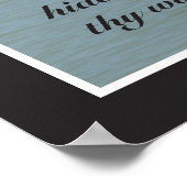 詩編17:8聖なる書物、 経典プリント ポスター (角)