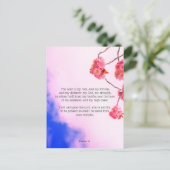 詩編18、キリスト教はがき ポストカード (スタンド正面)