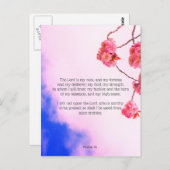 詩編18、キリスト教はがき ポストカード (正面/裏面)