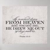 詩編18:16 ポスター (正面)