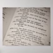 詩編18:19 [プリント] ポスター (正面)