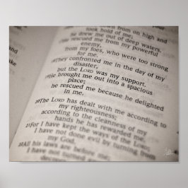 詩編18:19 [プリント] ポスター