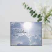 詩編18:28雲輝く雲 ポストカード (スタンド正面)