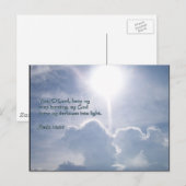 詩編18:28雲輝く雲 ポストカード (正面/裏面)