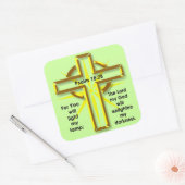 詩編18:28 スクエアシール (封筒)