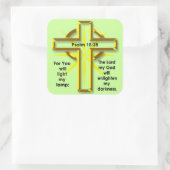 詩編18:28 スクエアシール (バッグ)