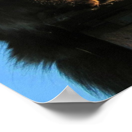 詩編19:1エンジェルキャットミーム ポスター (角)