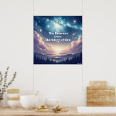 詩編19:1キリスト教のポスター ポスター (キッチン)