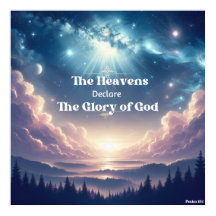 詩編19:1キリスト教のポスター