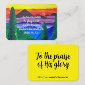 詩編19:1山聖なる書物、 経典名刺 名刺 (正面/裏面)